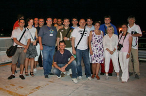 Foto di gruppo con alcuni degli amici che hanno partecipato allo “Spotting Notturno” © Alberto Zampieri