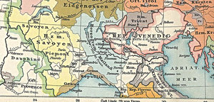 Il Ducato di Savoia nel 1450 - Foto courtesy Wikipedia