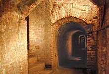 Clicca per ingrandire - Uno dei cunicoli della Torino sotterranea del 1700 © Museo civico Pietro Micca Clicca per ingrandire - Uno dei cunicoli della Torino sotterranea del 1700 © Museo civico Pietro Micca